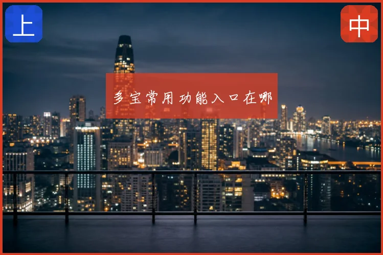多宝常用功能入口在哪